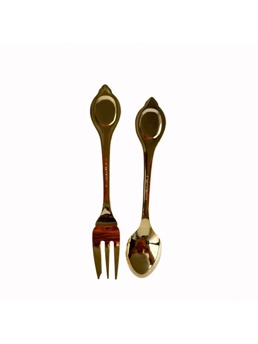 Vtg 12pc Dessert Fork Spoon Set Silver Plated Stainless Japanese Flatware Boxed
